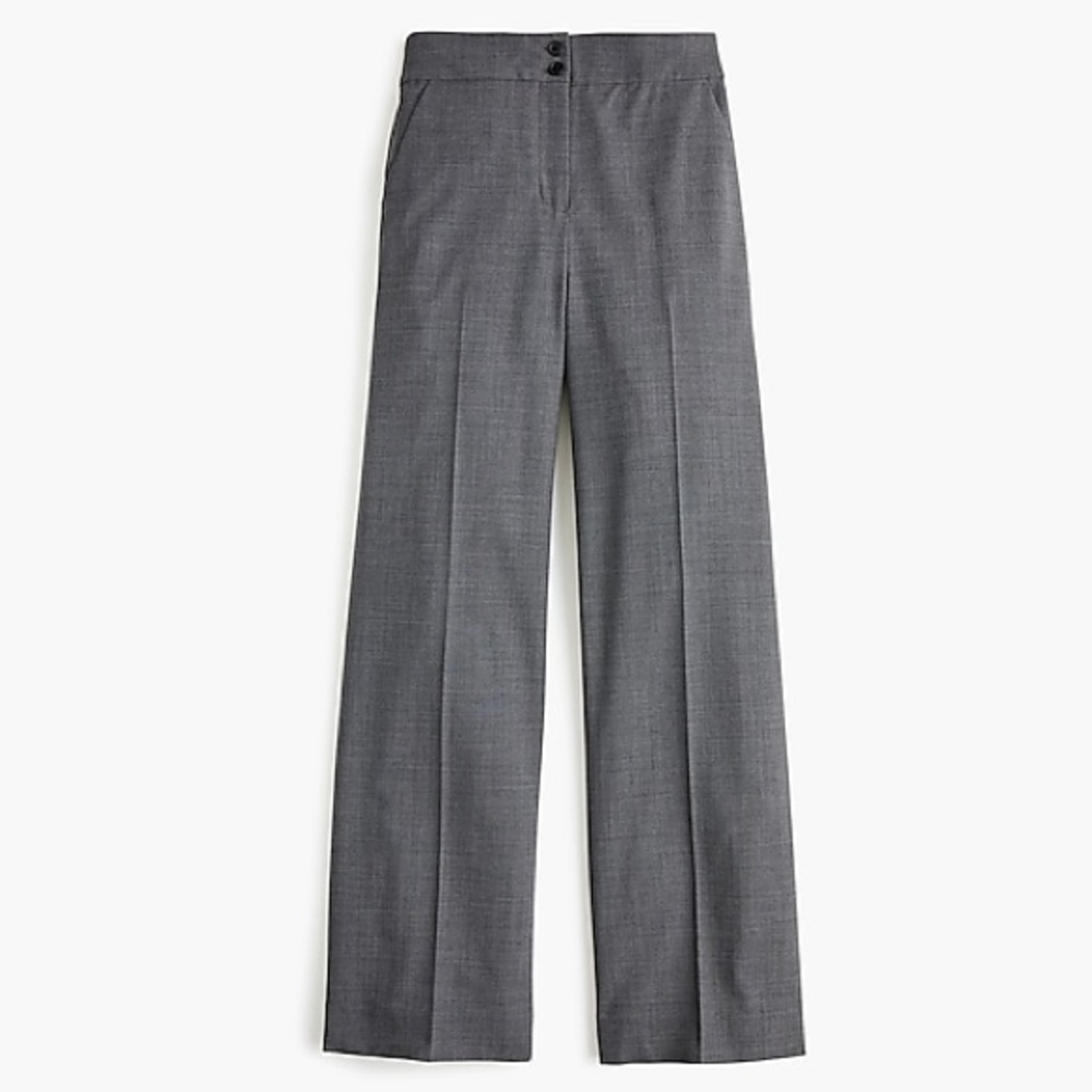 JCrew Tall Frankie Pant in everyday wool. 10T Coal